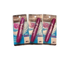 3 maybelline falsies 286 blackest black volume express mascara